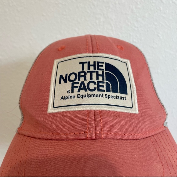 The North Face Pink Mesh Snap Back Trucker Hat - Picture 9 of 9